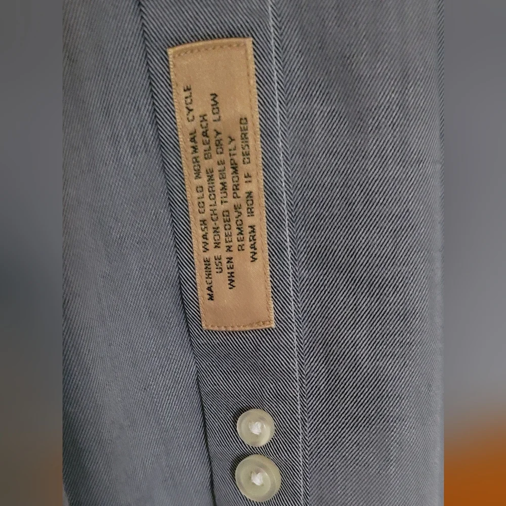 Roundtree & Yorke Gold Label Mens Gray Short Sleeve Shirt XL - Picture 6 of 9